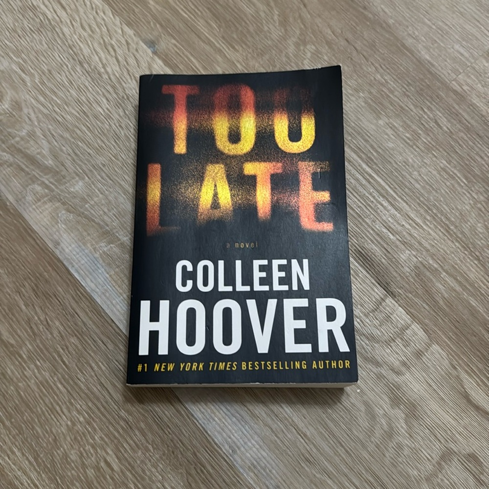 Too late by Colleen Hoover book